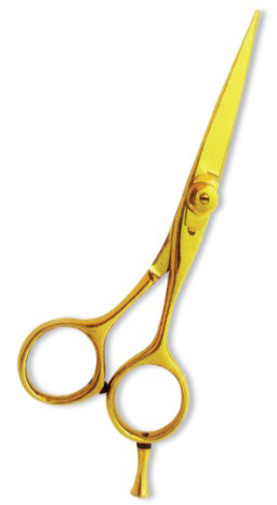 Professional Hair Cutting Scissor with razor edge. Multicolor Coating. Three Rings with screw adjust